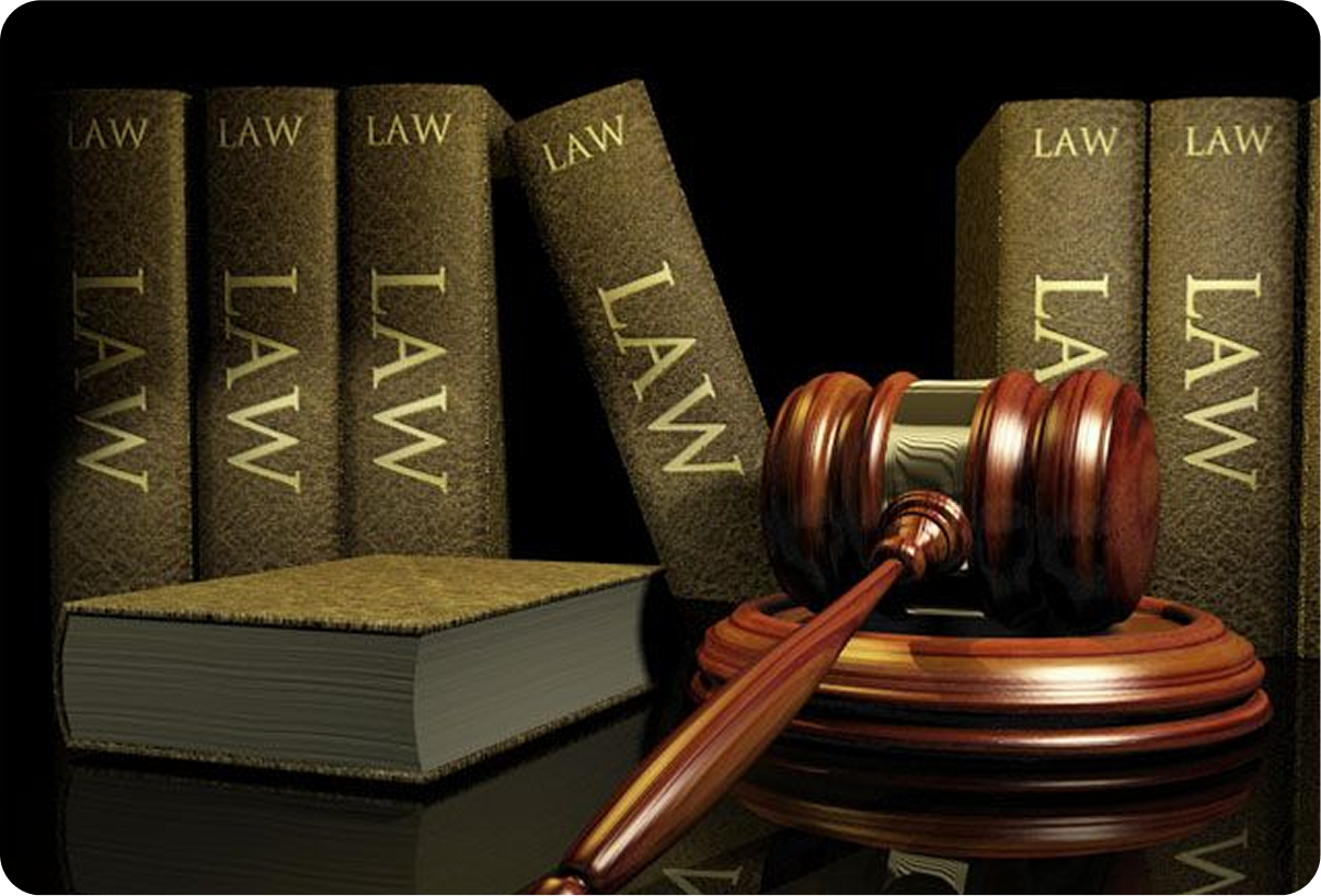 Legal books and gavel representing legal expertise